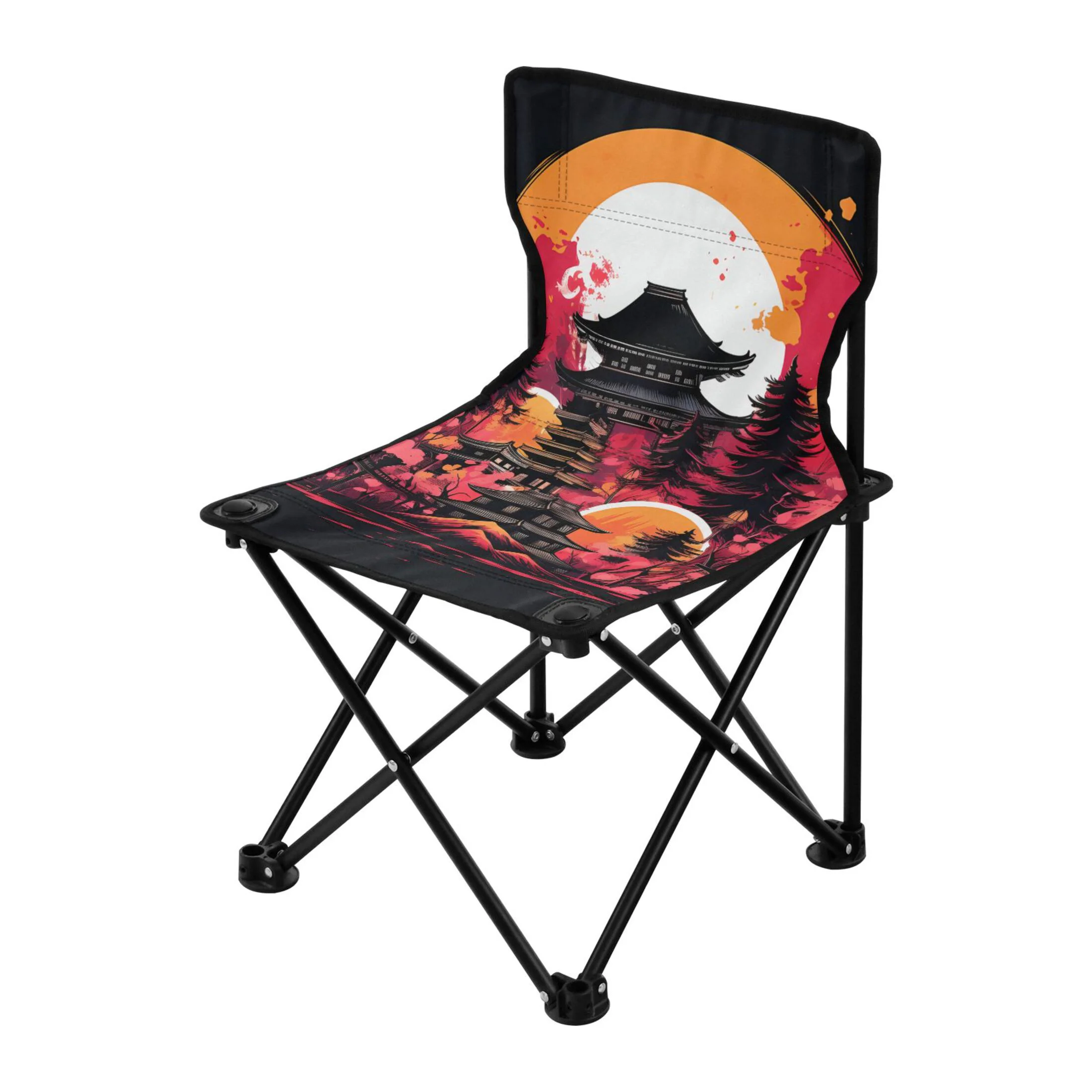 Magic Towels in Red Portable Camping Chair Outdoor Folding Beach Chair Fishing Chair Lawn Chair with Carry Bag Support to 220LBS