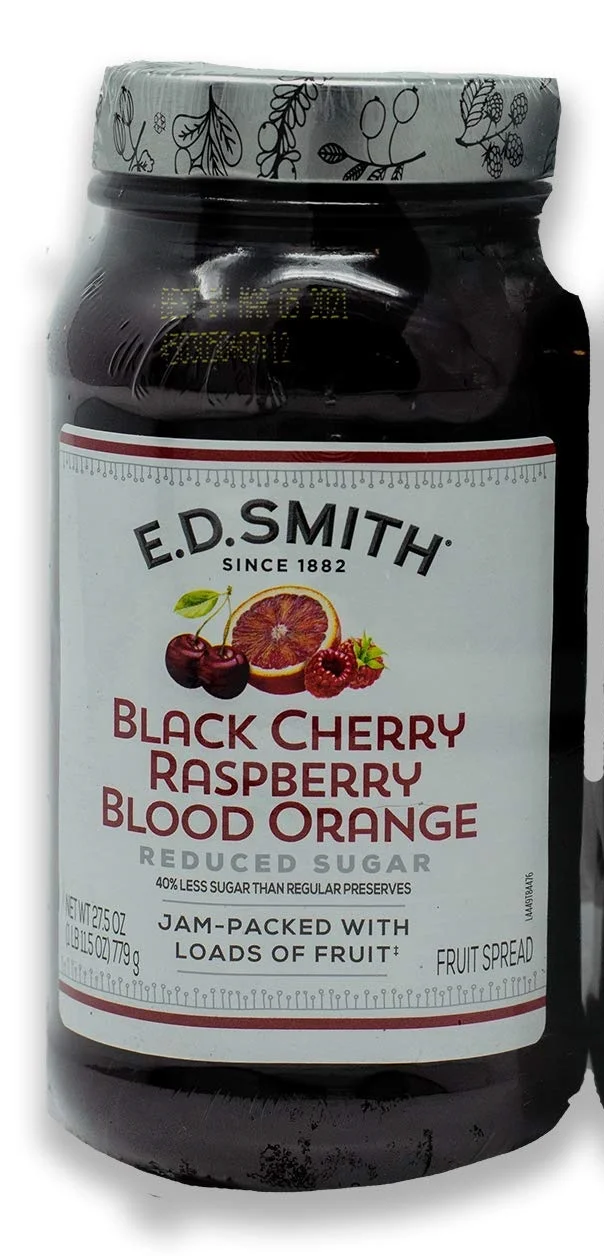 E.D. Smith Black Cherry, Raspberry & Blood Orange Reduced Sugar Fruit Spread 27.5oz