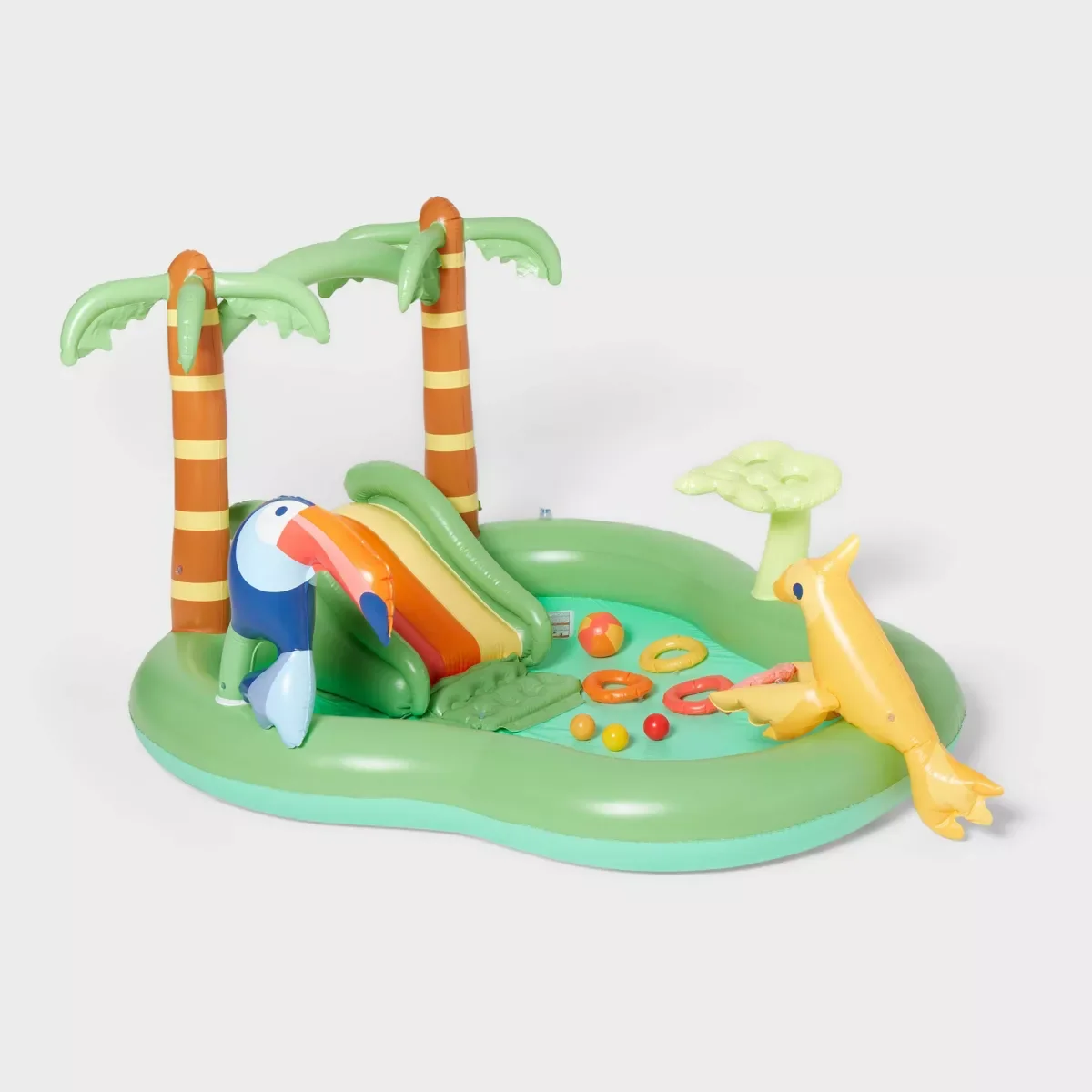 YLZ Forest Play Center - Quick to install, includes a sprinkler that operates with a standard garden hose.