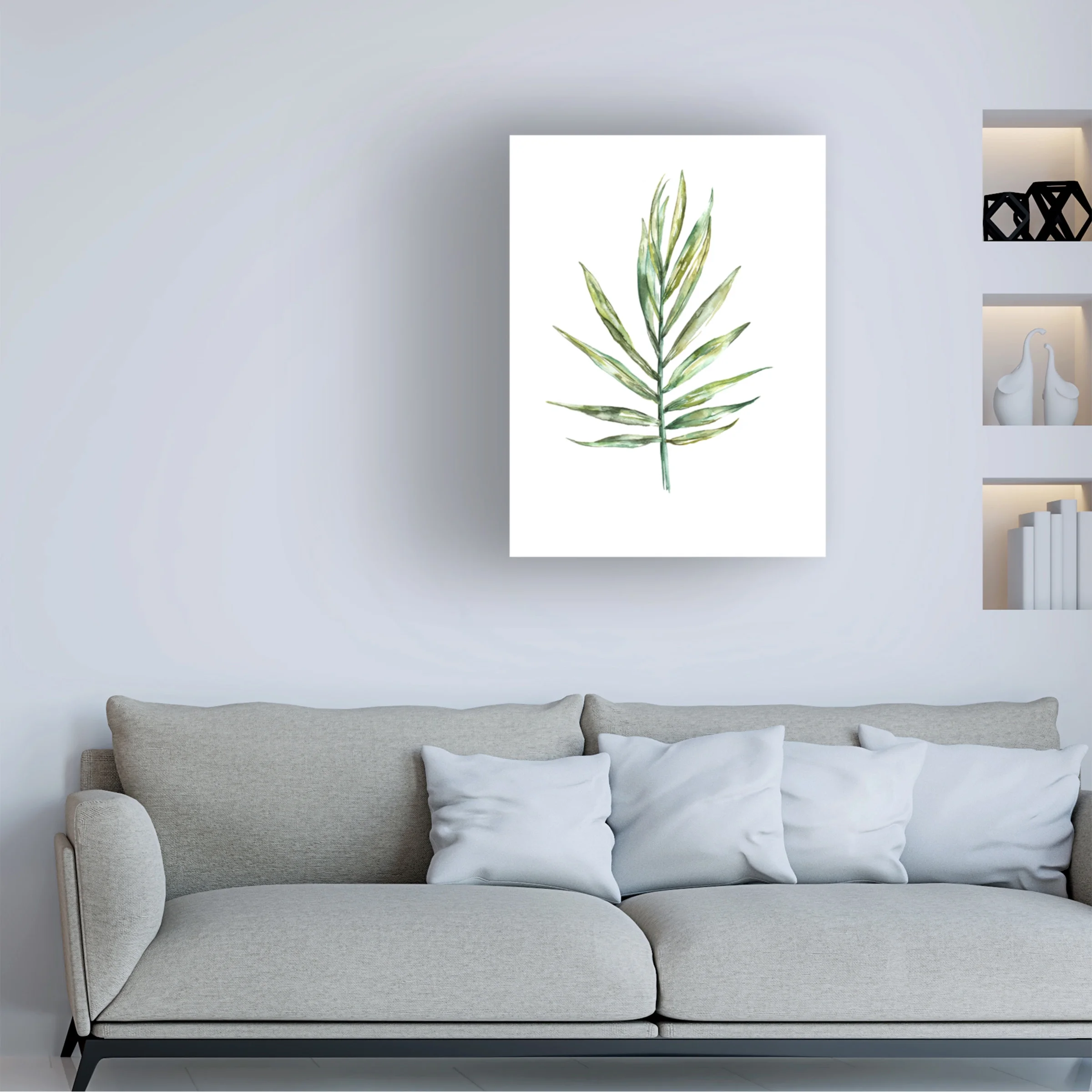 Kokoma 'Areca palm leaf' Canvas Art