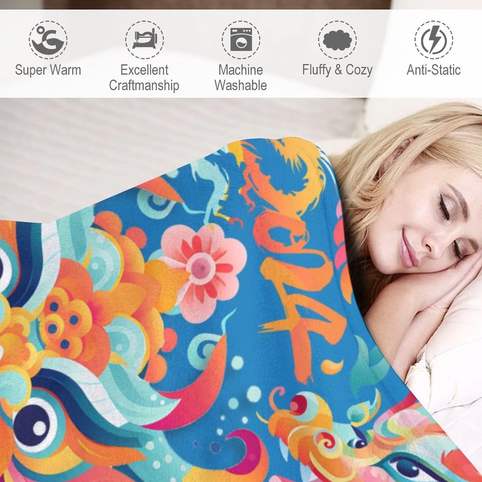 iju7gthy Carpet Rake to Fluff Carpet Metal 4th of July Chinese New Year Blanket Super Soft Flannel All Lightweight Living Room/Bedroom Warming Blanket 150X200Cm