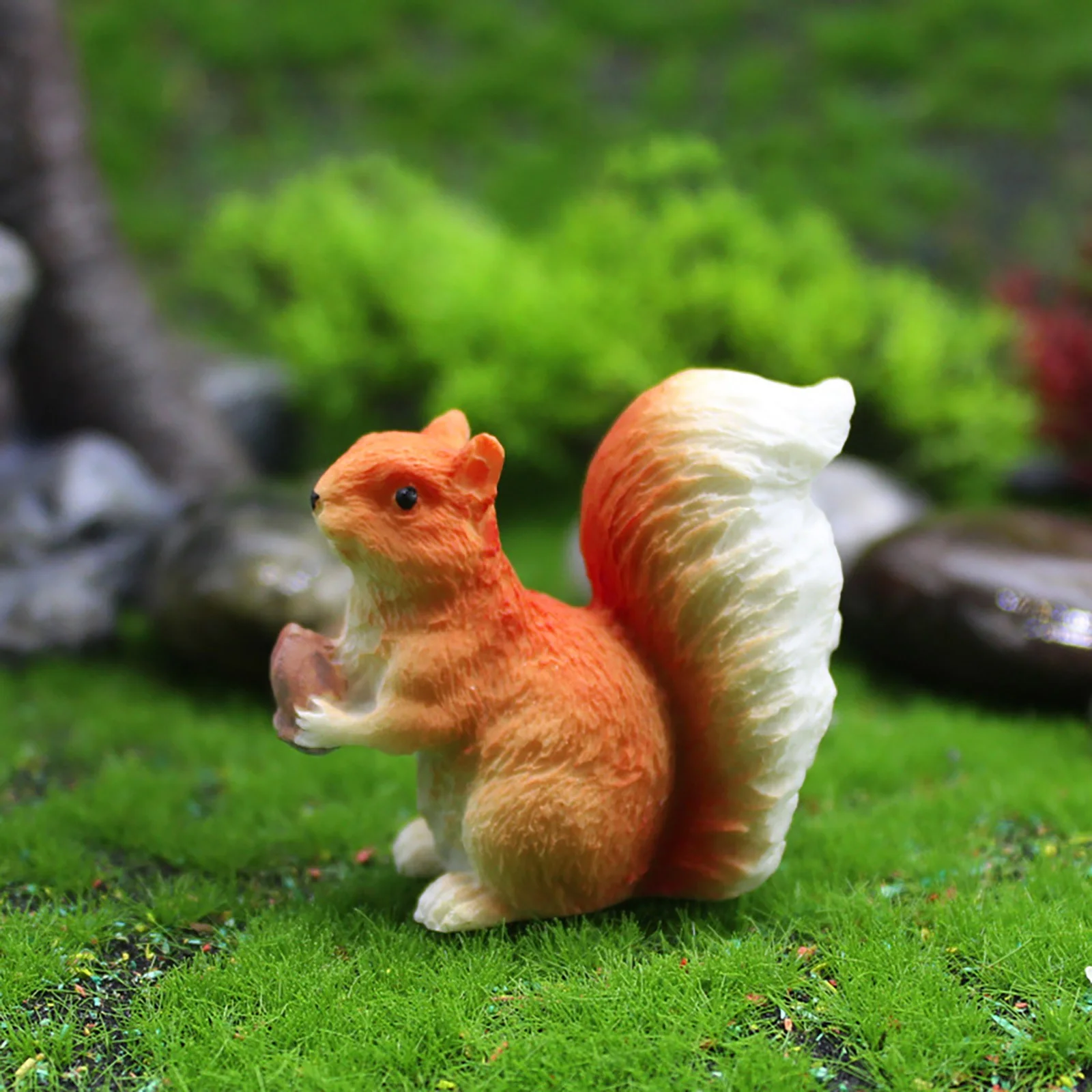 Cute Squirrel Resin Flower Pot Miniature Landscaping Decoration Garden Pets Small Squirrel Decoration Ornament Vintage Ornament Set Vintage Christmas Ornament Target Ornament Strength