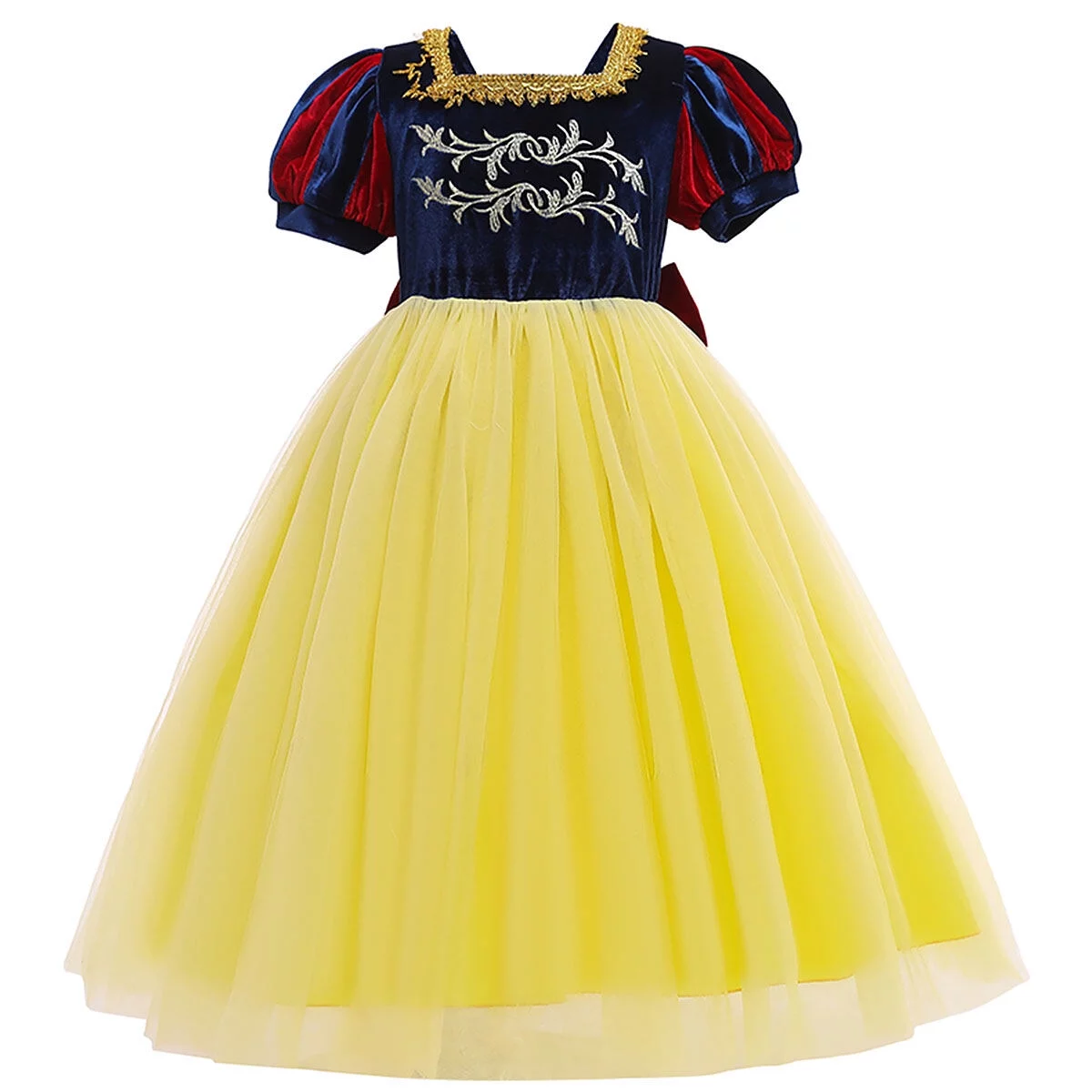 KAWELL Snow White Princess Costumes Birthday Party Halloween Costume Cosplay Dress up for Little Girls 3-12 Years