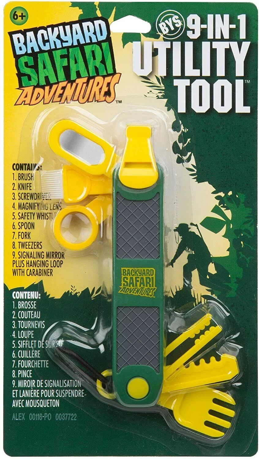 Backyard Safari Adventures Camo Jungle Vest & 9-in-1 Utility Tool Bundle