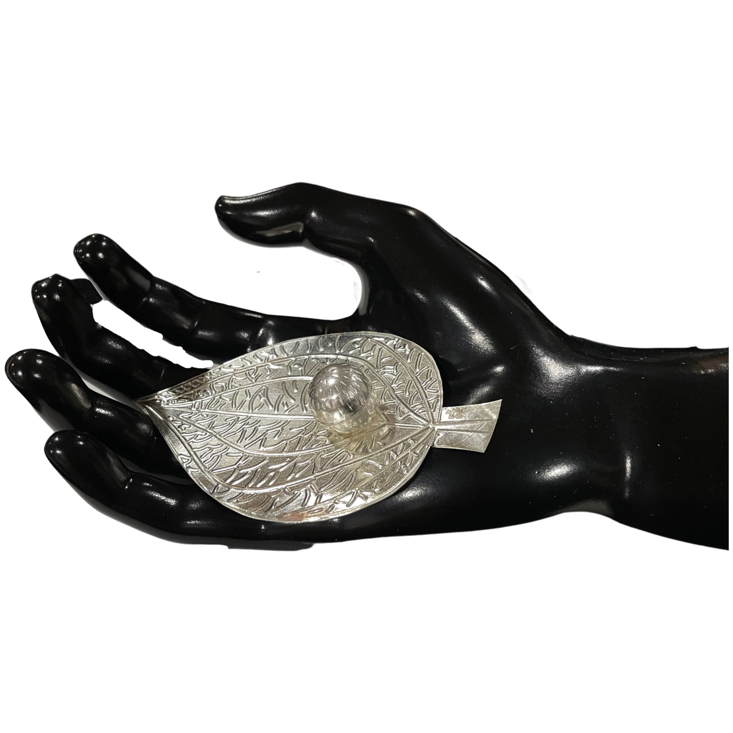 925 Sterling Silver Hallmarked Betel Leaf & Nut (Paan Supari / Thambool) Set