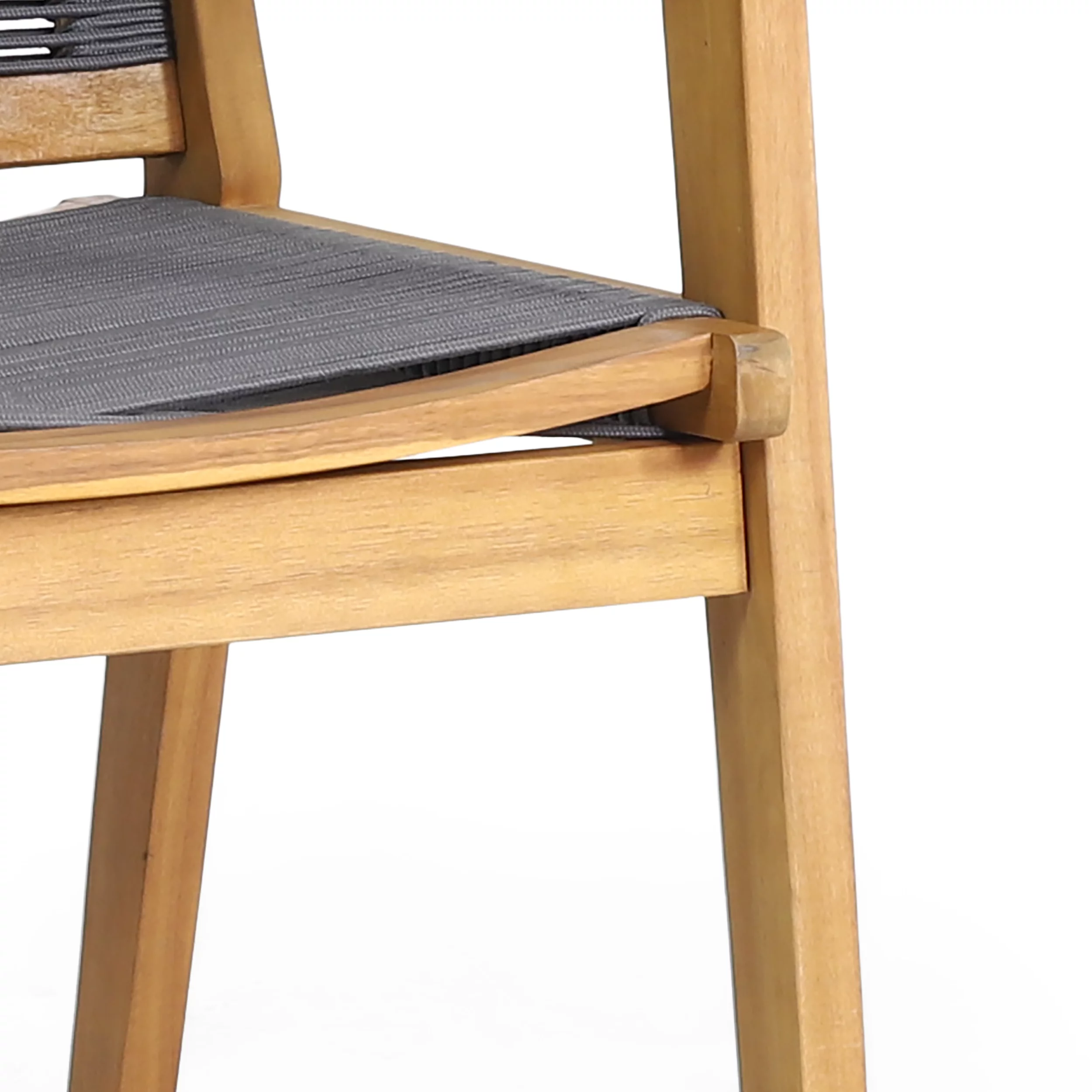 Noble House Mcgill 5 Piece Wooden Round Patio Dining Set in Teak and Dark Gray