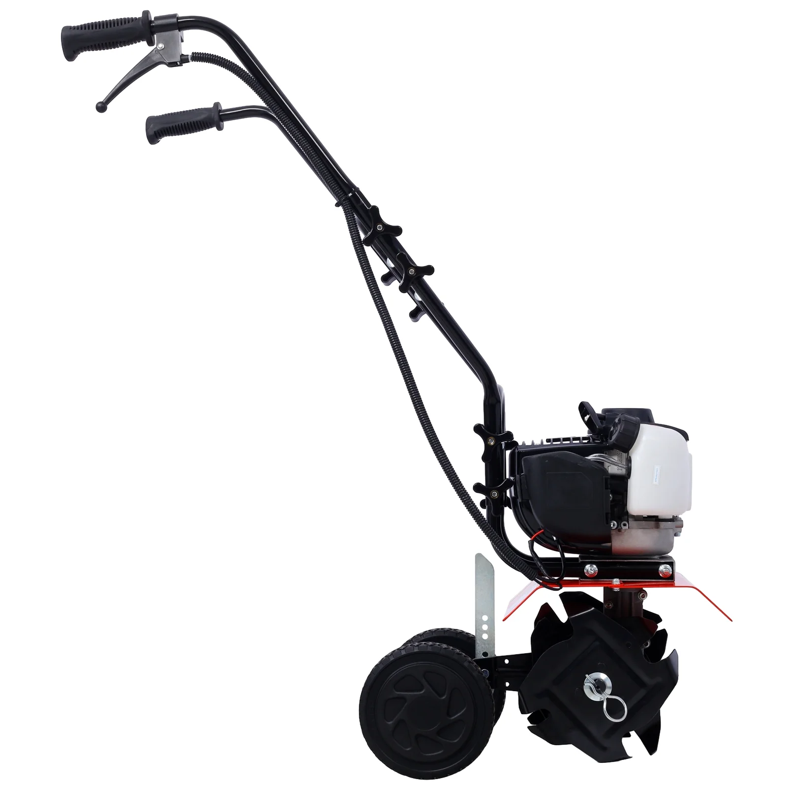 Mini Tiller Cultivator, Powerful 37.7cc 4-stroke Viper Engine, Gear Drive Transmission, Mini Cultivator with 4-Cycle  Engine