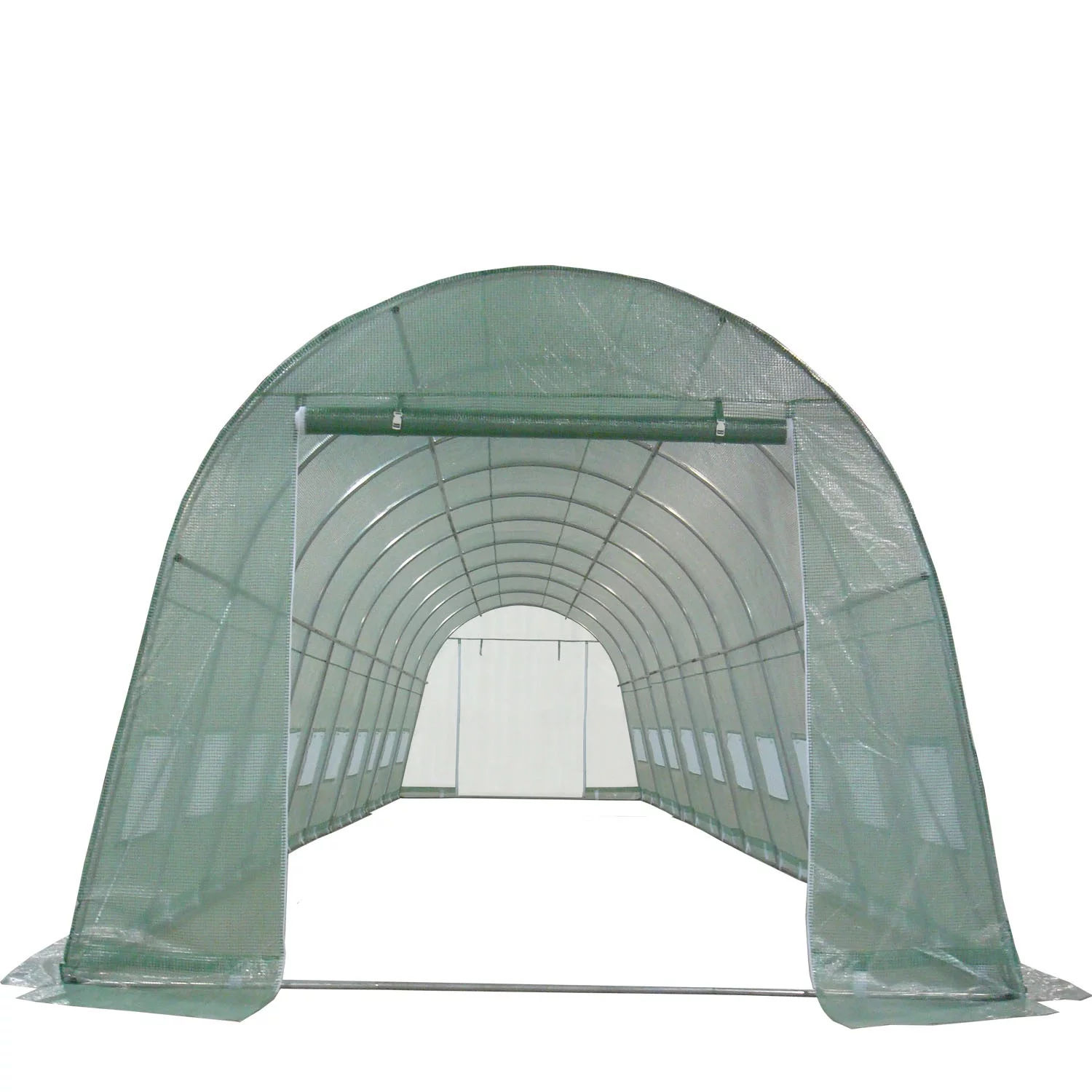 DELTA Canopies - 33' x 13' - Green - Walk-In Tunnel Hot Greenhouse