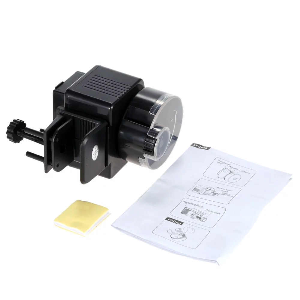 Tomshoo AquaClear Automatic Fish Feeder, Battery Operated Feeder for Aquariums, Feeder