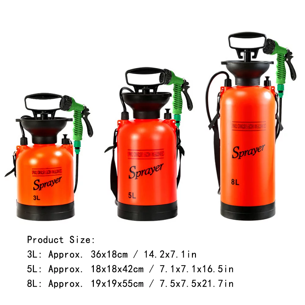 Irrigation Sprayer Multifunctional Mini Lawn Garden Irrigation Manual Pneumatic Sprayer Sprinkler Agricultural Equipment5L