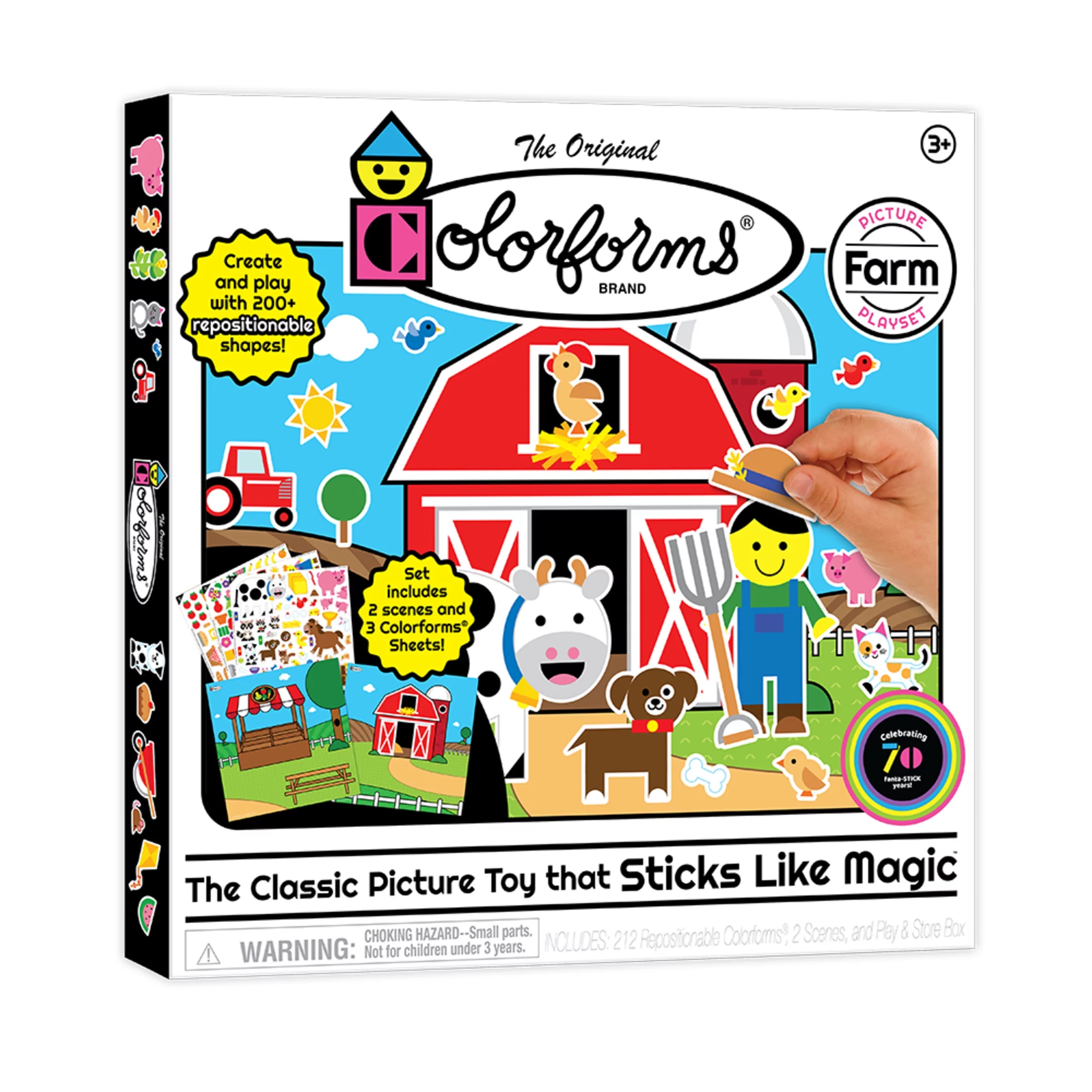 Colorforms Farm Picture Playset - the Classic Picture Toy that Sticks like Magic! - for Ages 3+