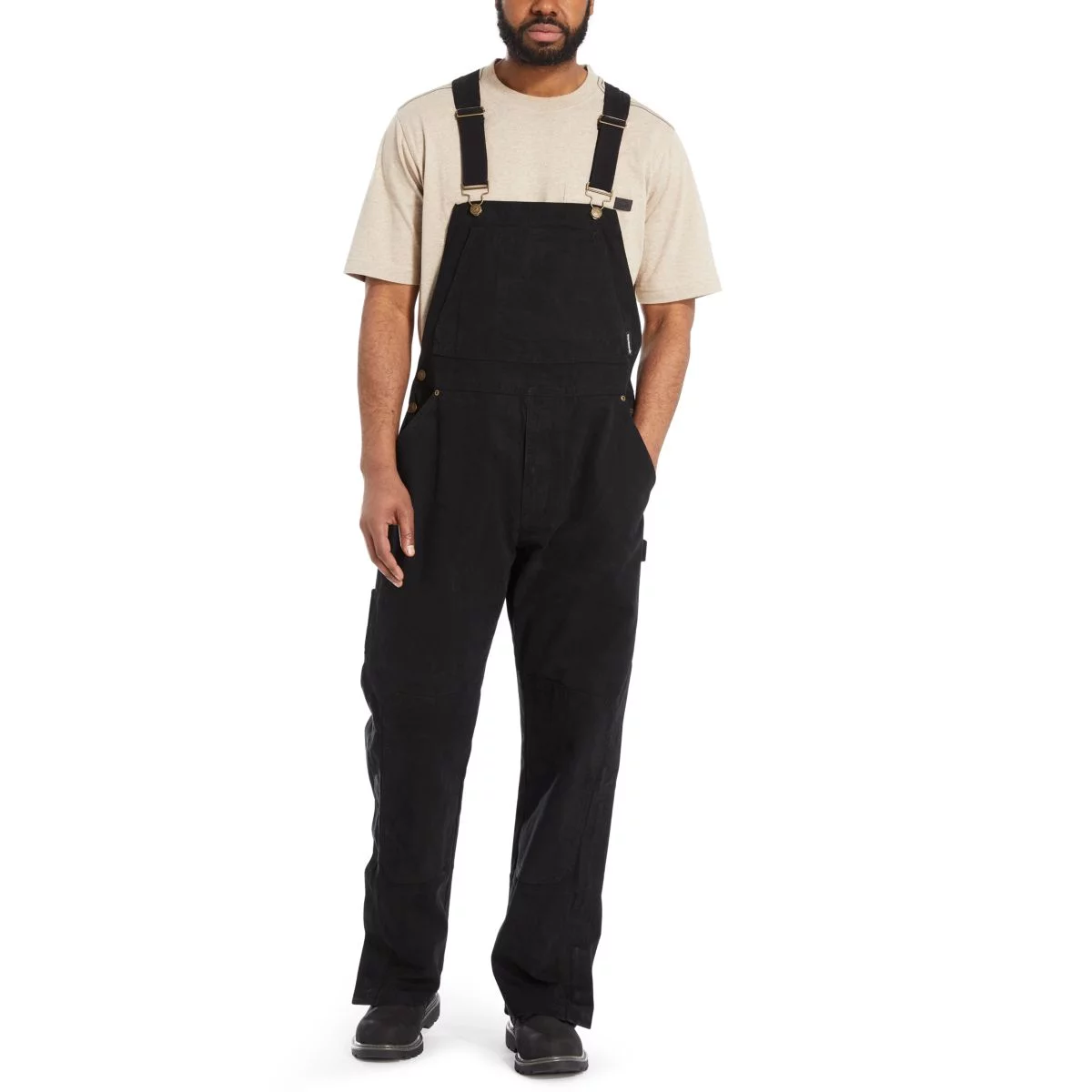 Wolverine Sawmill Duck Bib Overall Men Black