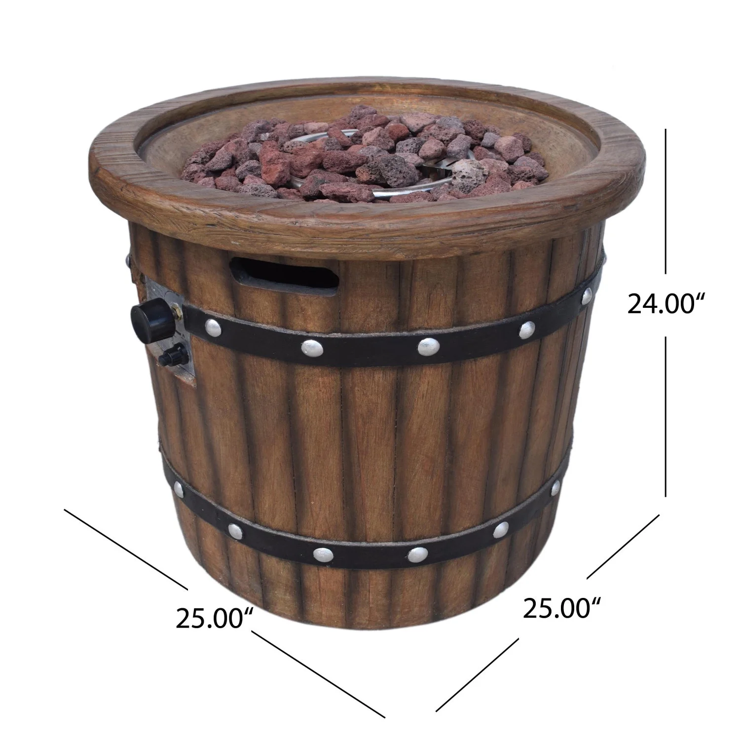 ROUND 25” MGO FIRE PIT - 40 000 BTU