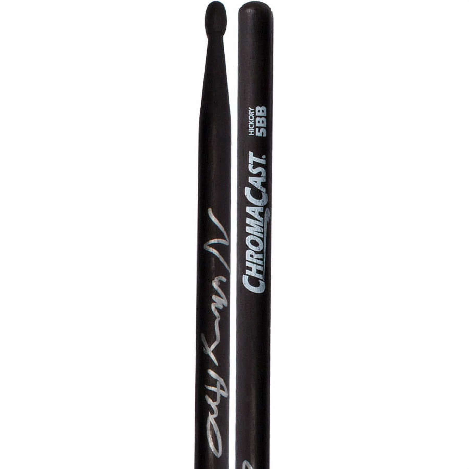 ChromaCast Vinny Appice Signature Black 5B AutographedHickory Drumsticks