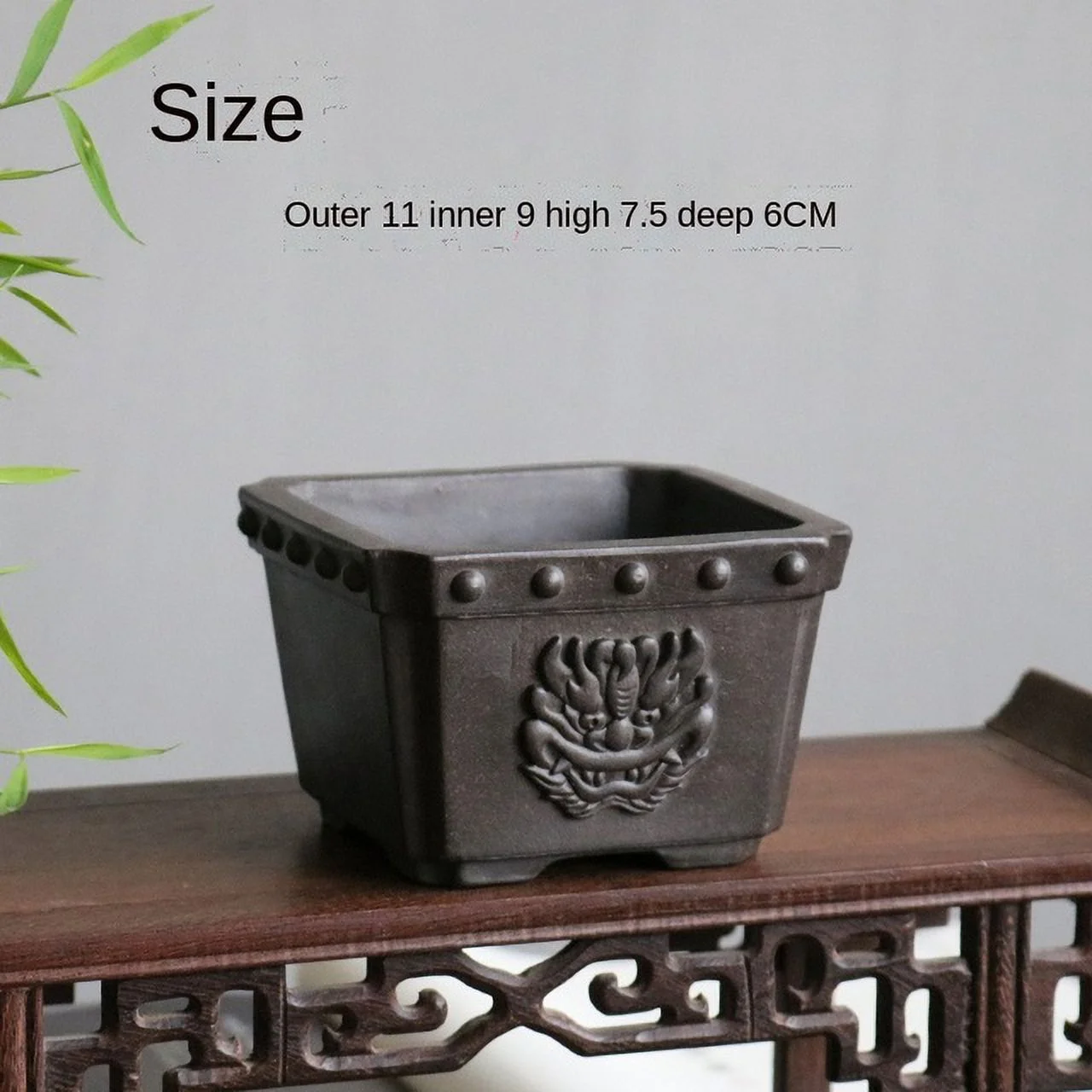 YiXing Purple Sand Flower Pot Bonsai Succulent Flower Pot Chinese-Style  Flower Pot Desktop Decorative Flower Pot LC485