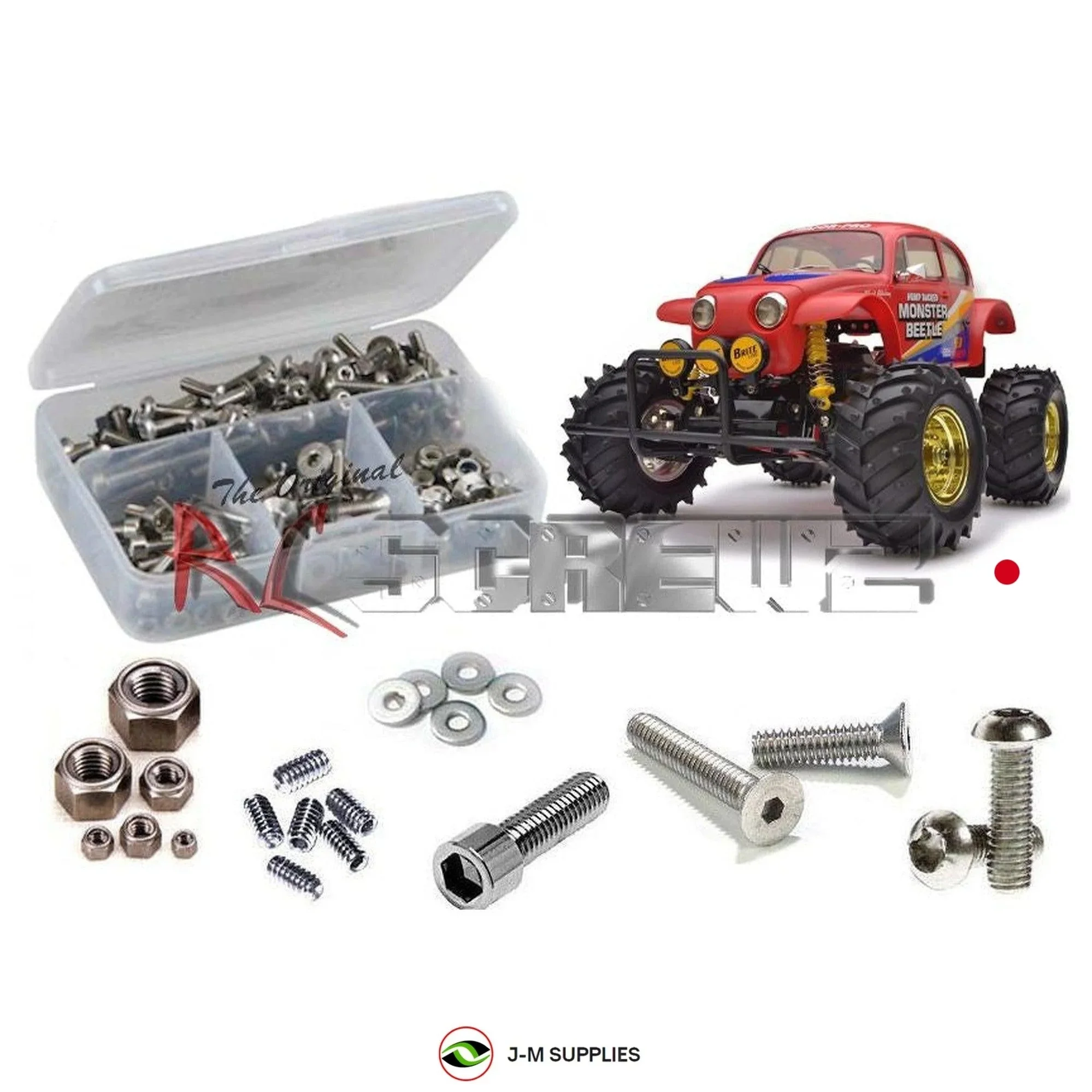 RCScrewZ Stainless Screw Kit tam180 for Tamiya RC Monster Beetle (2015) 2WD 1/10 (#58618) Truck Kit