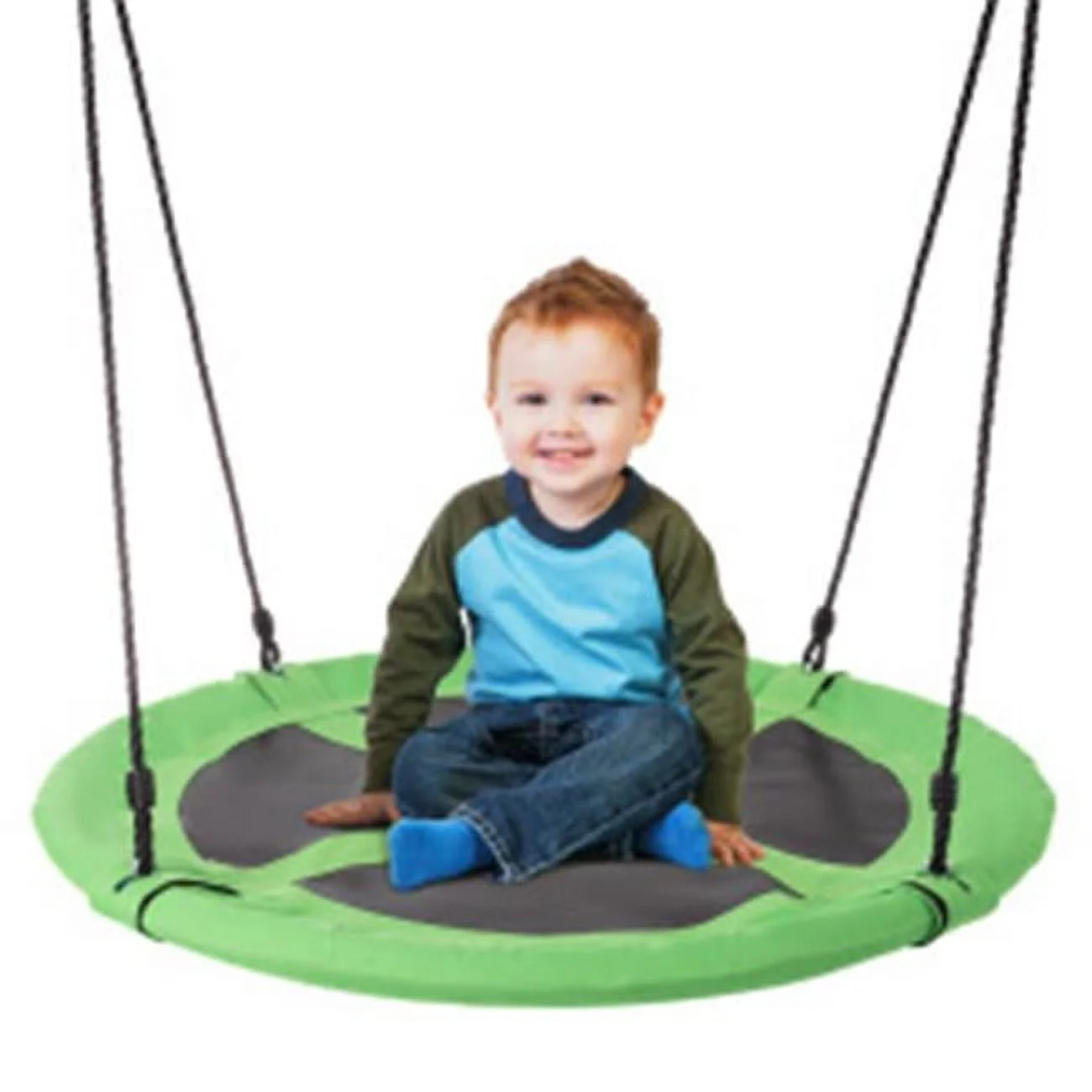 Trademark 80-SA-071 40 in. Dia. Saucer Swing, Green & Black