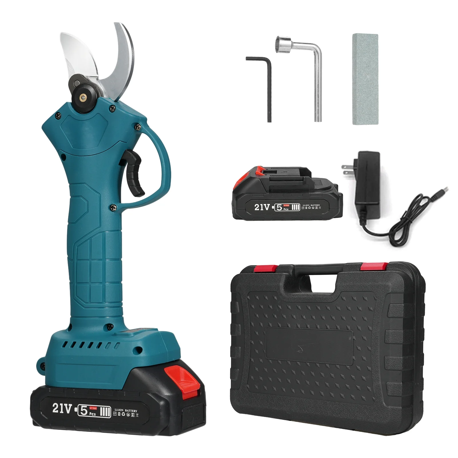 Dadypet Electric scissors,30mm Max Diameter Battery Powered Portable Handheld Branch Pruner With Carry Case Handheld Shears With Pruner Clippers 30mm Battery Case Reable 2000mah Scissors