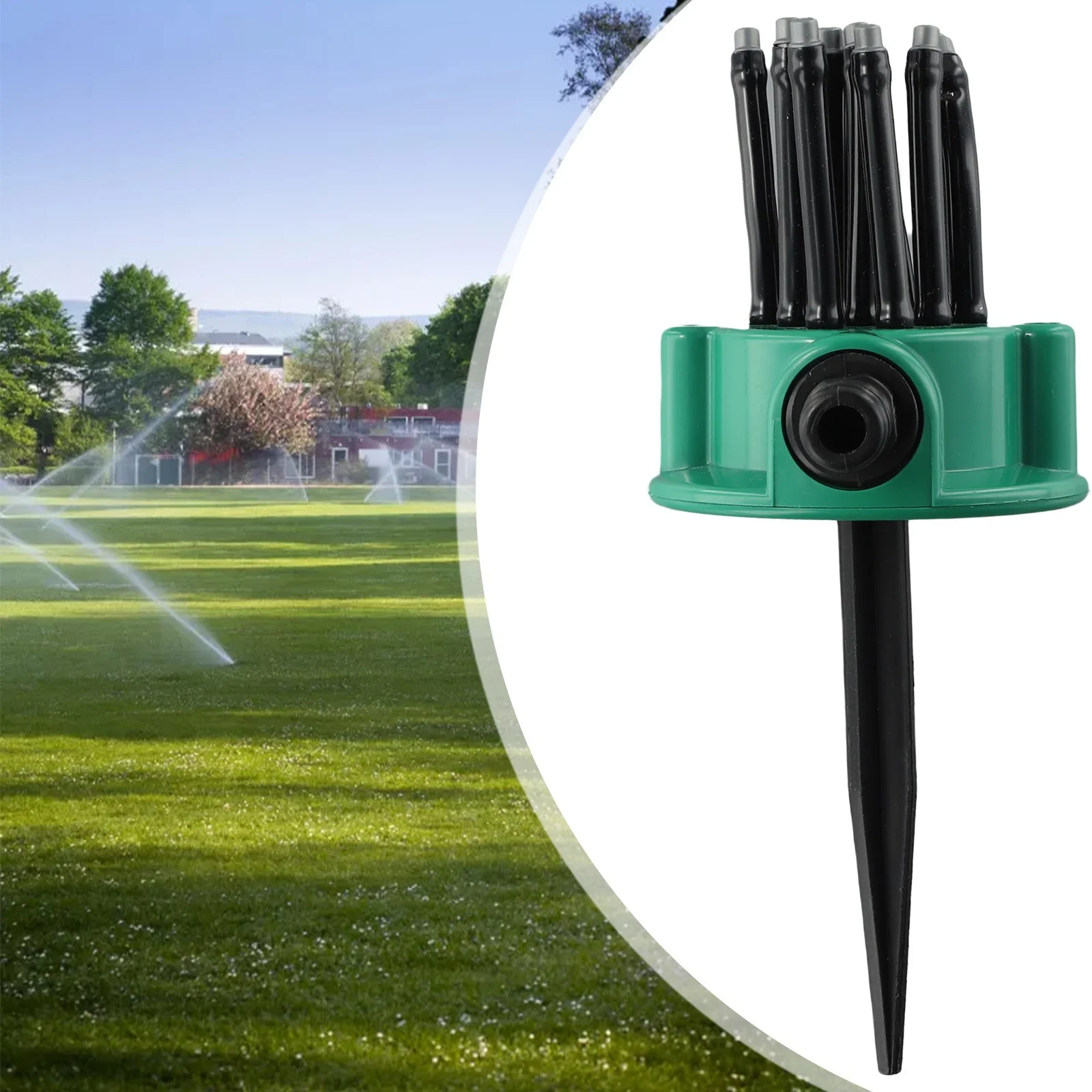 360° Flexible 12 Tubes Garden Yard Lawn Water Sprinkler Watering Sprayer