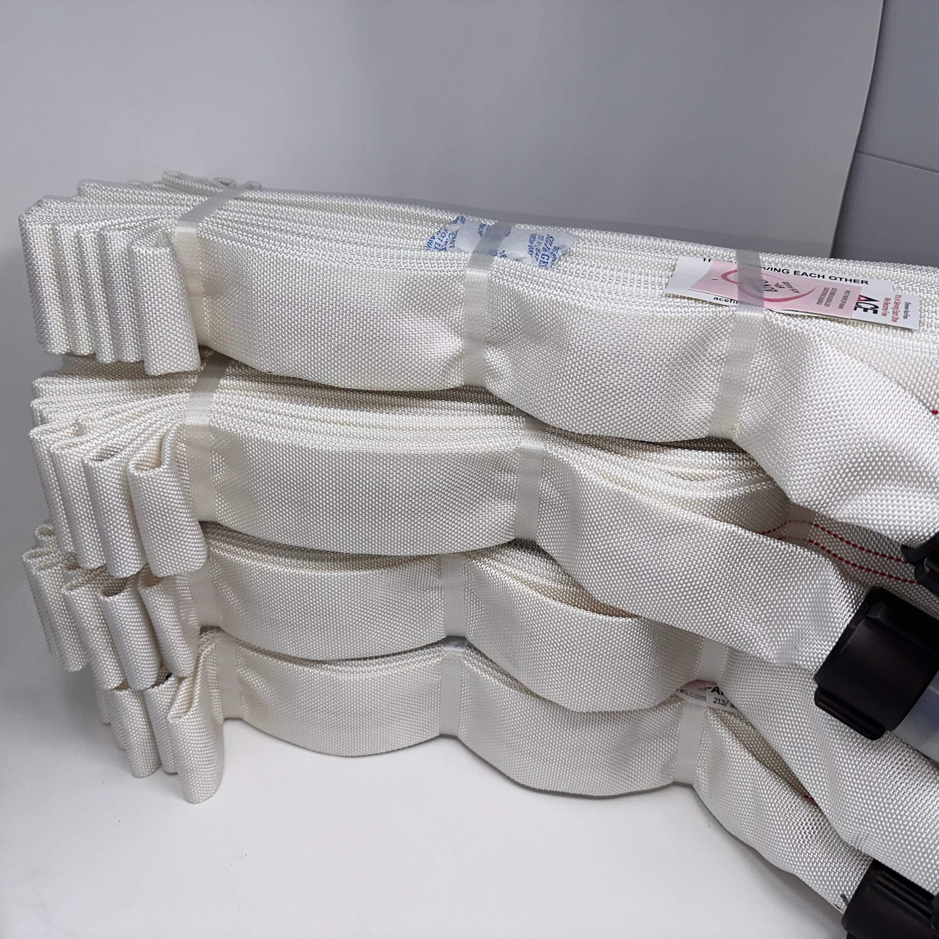 SALE - Fire Cabinet Hose 75' x 1.5 (4 pack), Folded, Pyro-lite Aluminum Couplings, TPU Lining (dated Jan 2023)FM Approved