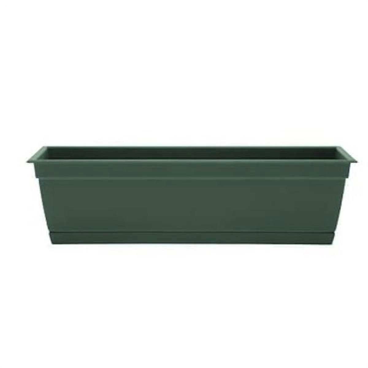 1 PC Bloem Dayton 6.87 in. H X 24 in. W Plastic Ocean Series Window Box Turtle Green