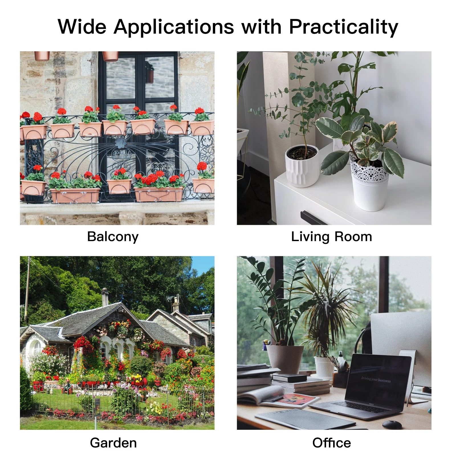 Yabuy Easy to Install Automatic Watering System, Dual Pump, WiFi/ Voice/ Manual Control, Home and Office