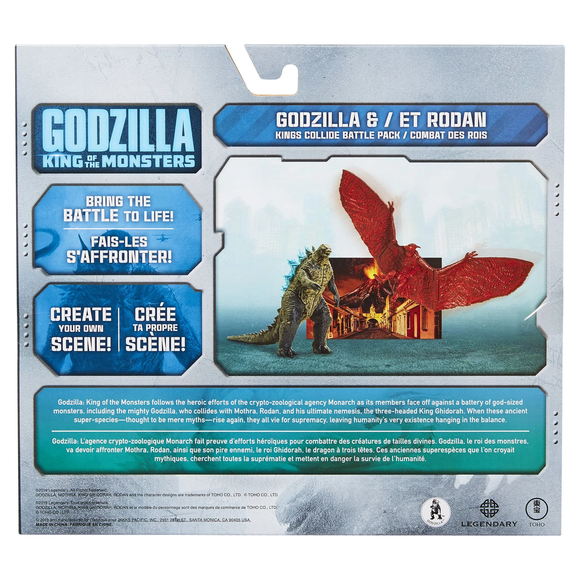 Godzilla King of Monsters: Monster Match Up Action Figure set featuring 3.5