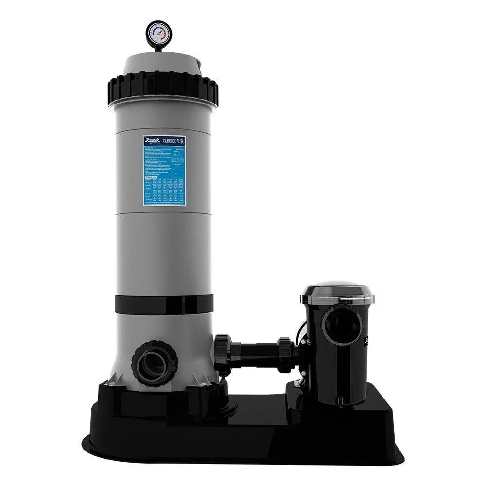Raypak Protege Above Ground Pool Cartridge Filter Pump Combo, 75 Sq.Ft, 1HP Single Speed 018199