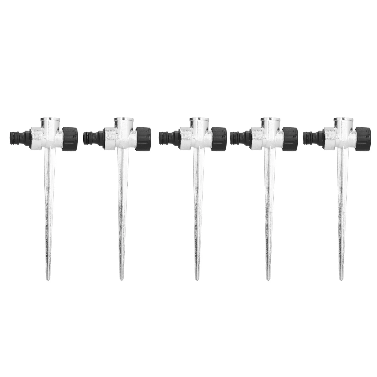 DEWIN Lawn Sprinkler Spike 5PCS 1/2inch Female Thread Side External Thread Interface Metal Lawn Watering Sprinkler Connector