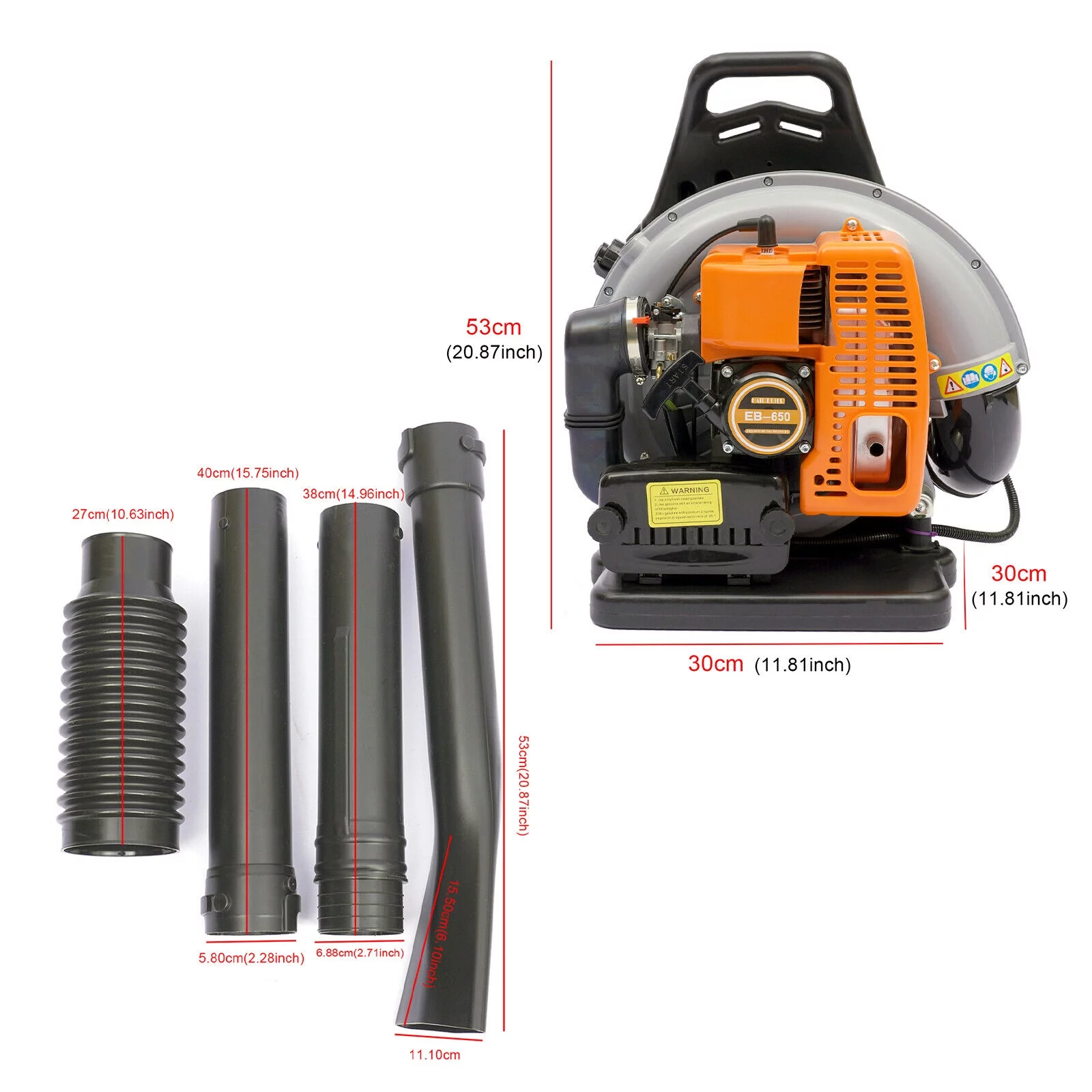 TOOL1SHOoo 65CC Blower Leaves Cleaning Blower Electric Blade Blower for Lawn Care