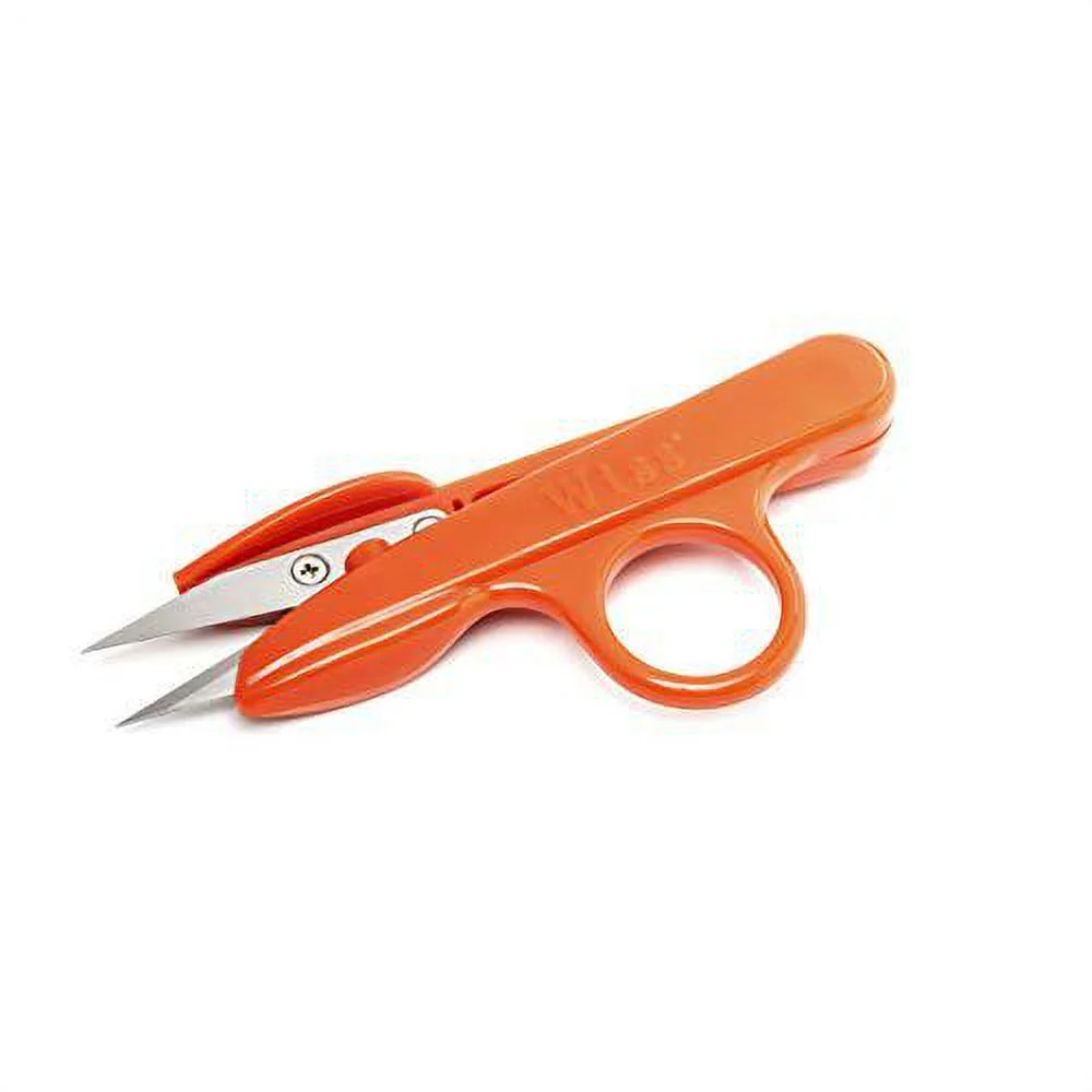 Thread Quick-Clip Snips, 1 in Cut L, Straight Cut, Single-Ring Handle, Fabric-Thread