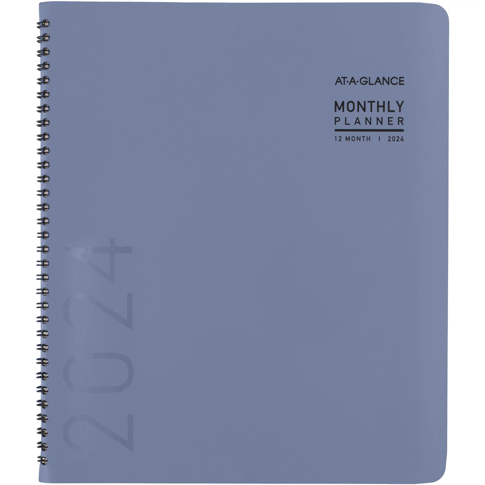 AT-A-GLANCE Contemporary 2024 Monthly Planner Slate Blue Large 9 x 11 - Monthly