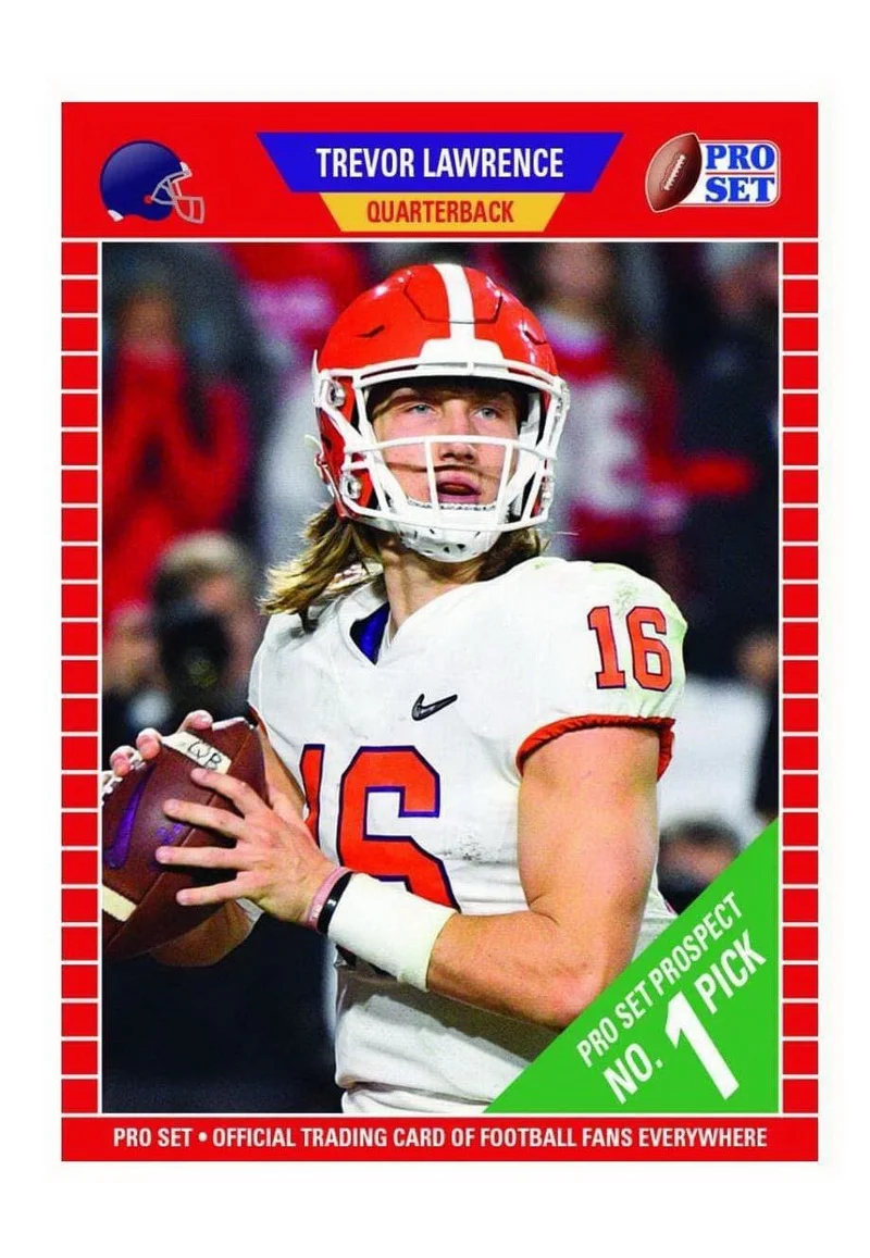 Leaf Trading Cards LTC-93572-C NFL 2021 Pro Set Trevor Lawrence Rookie Card