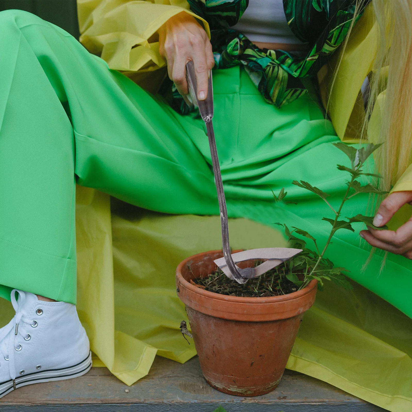 Gongxipen Gardening Hand Shovel Gardening Supply Grass Digging Tool Steel Shovel