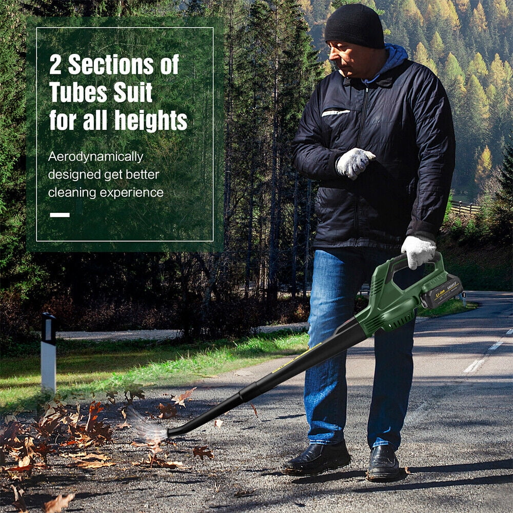 JLLOM Rechargeable Leaf Blower - 20V Handheld Blower for Lawn Care and Outdoor Cleaning