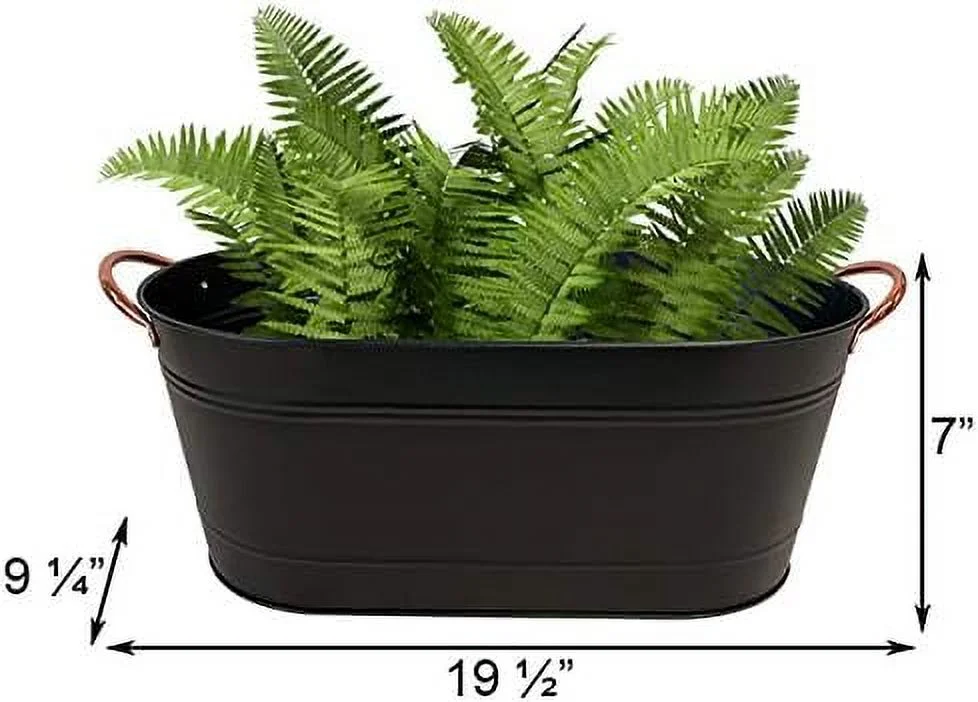 Bci Washtub Planter 16 16IN,Black,81429