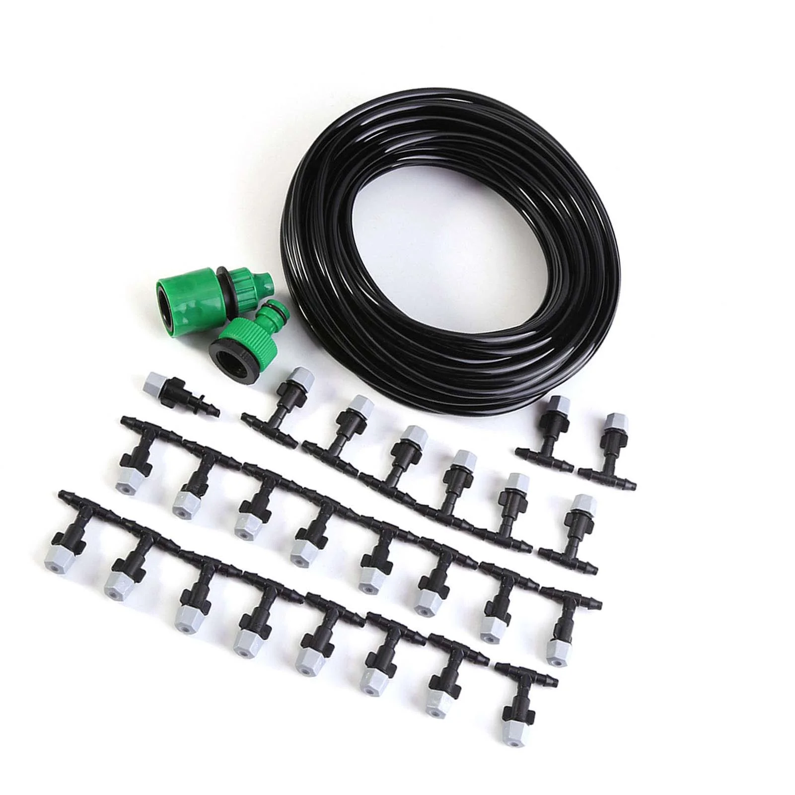 Dripper Plant Watering Water Misting Cooling System Hose Sprinkler Nozzle Garden Patio Micro Irrigation Set 15M