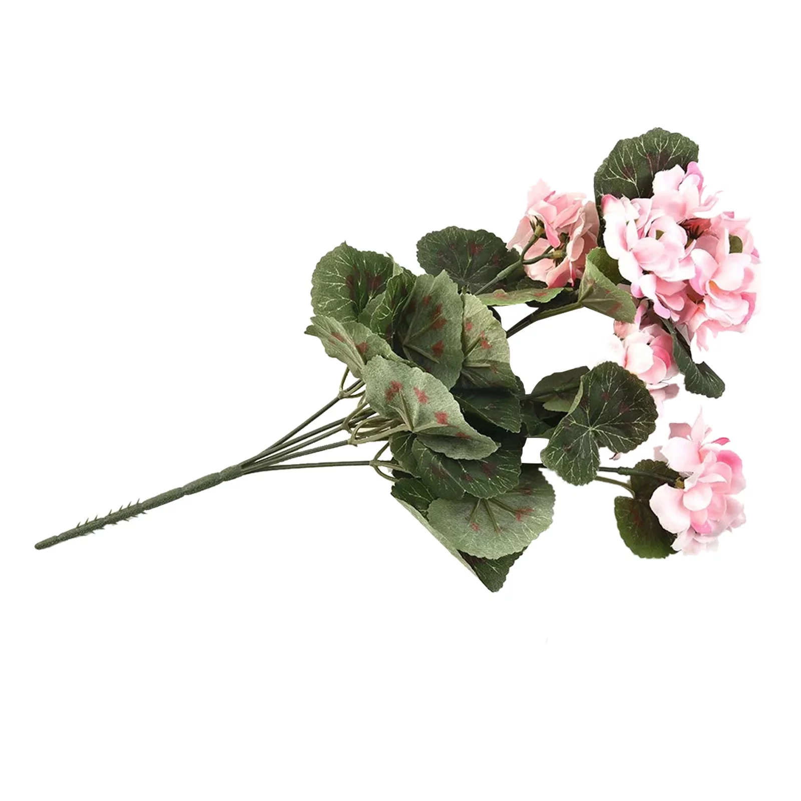 WYQLFSB Decoration Flowers for Cemetery Artificial Geranium Floral Bush Plants Artificial Flowers For Indoor Or Outdoor Display Light Pink Home Decor Pink One Size