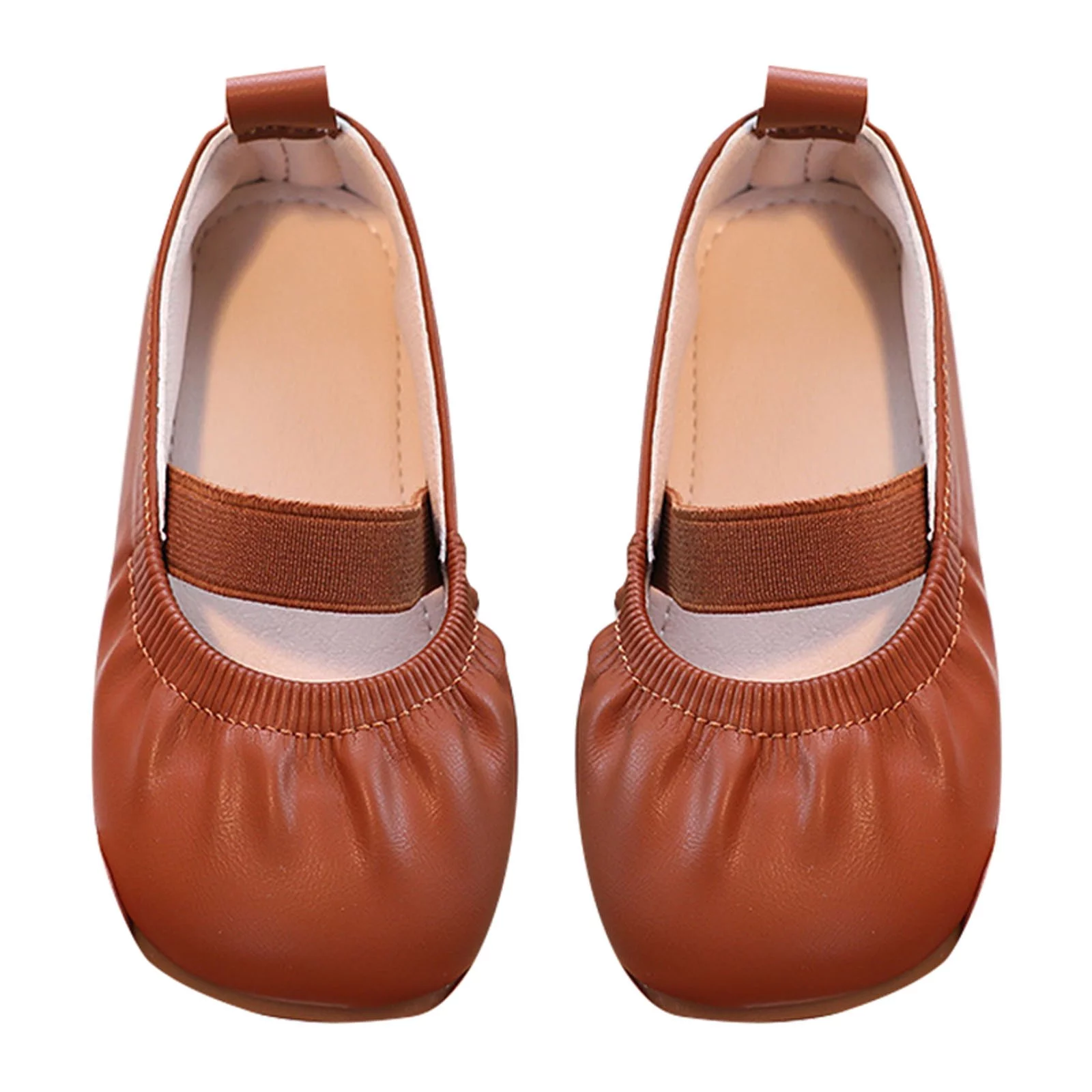 NOKIO Toddler Flower Girl Dress Shoes Girl Ballet Party School Shoes Wedding Soft Soles With Soft Single Shoes Little Girl Non Slip Leather Shoes Grandma Shoes Girls Dress Shoes