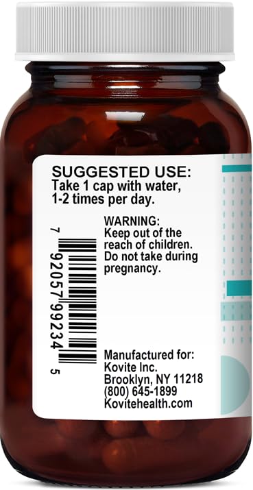 Kovite Kosher Organic Fenugreek Seed 600 mg  - 90 Veggie Caps