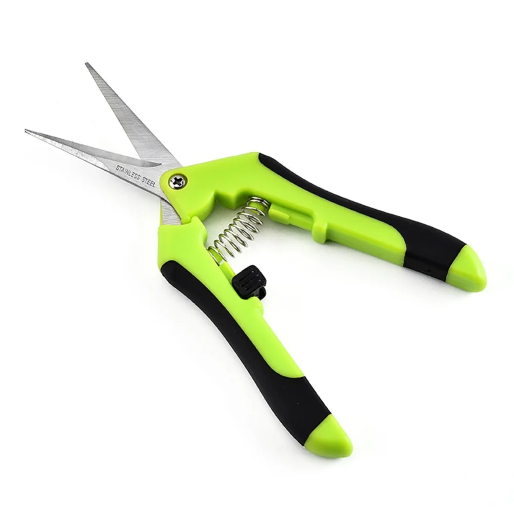New CURVED BLADE TRIMMING SCISSORS Bud Pruning Shears Plant Sharp Trimmer