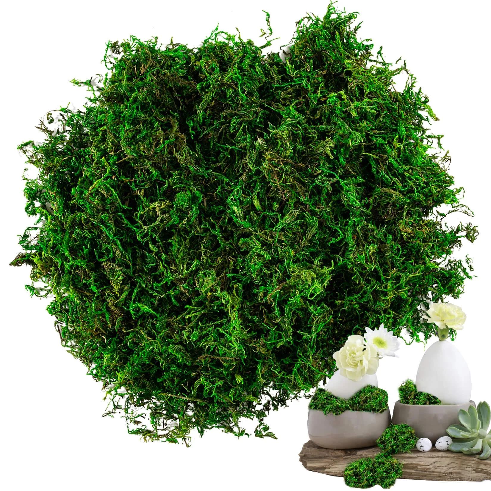 Enchanted Moss: Artificial Green Filler for Fairy Gardens, Potted Plants, Table Centerpieces, Weddings, and Party Decor