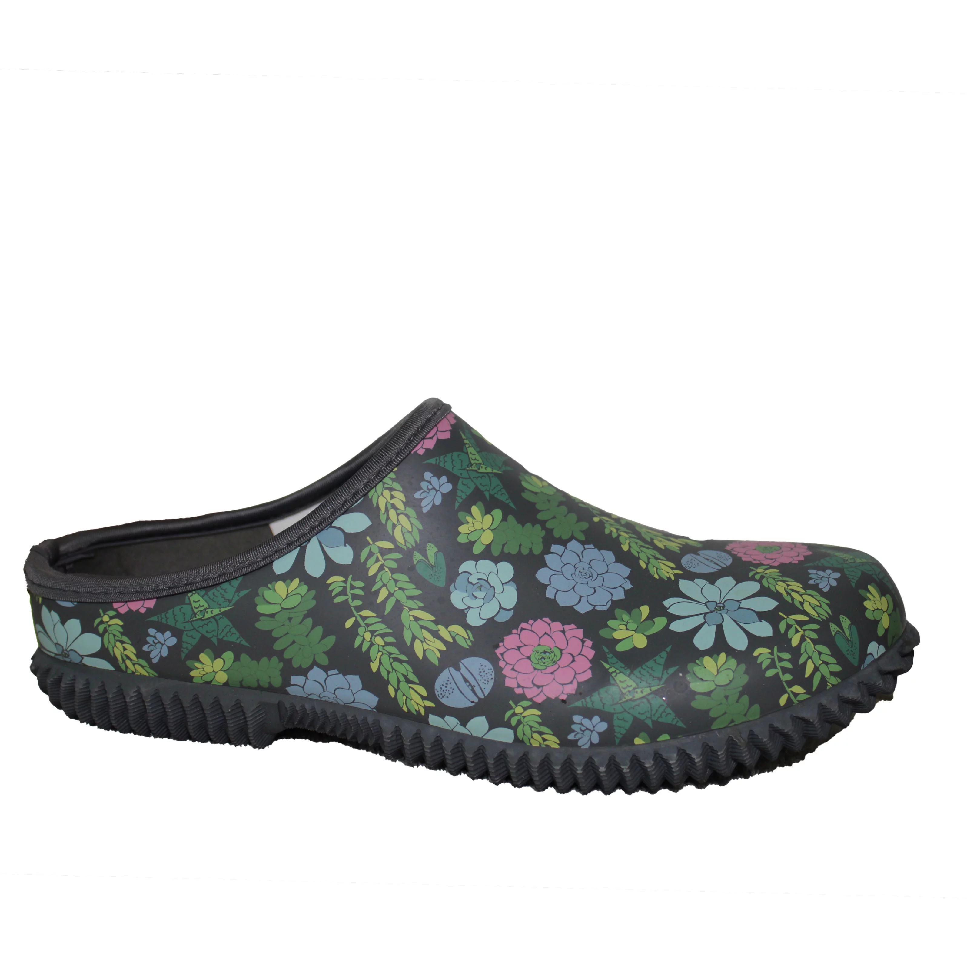 Western Chief Women's Size 6, Waterproof Garden Clog, Succulents Gray, NEW Ships without Box