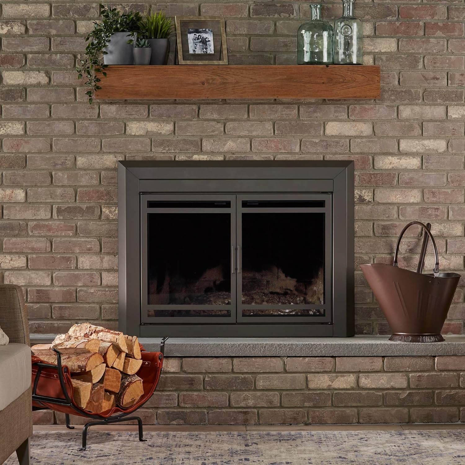 C-1713 Bronze Coal Hod And Shovel Set