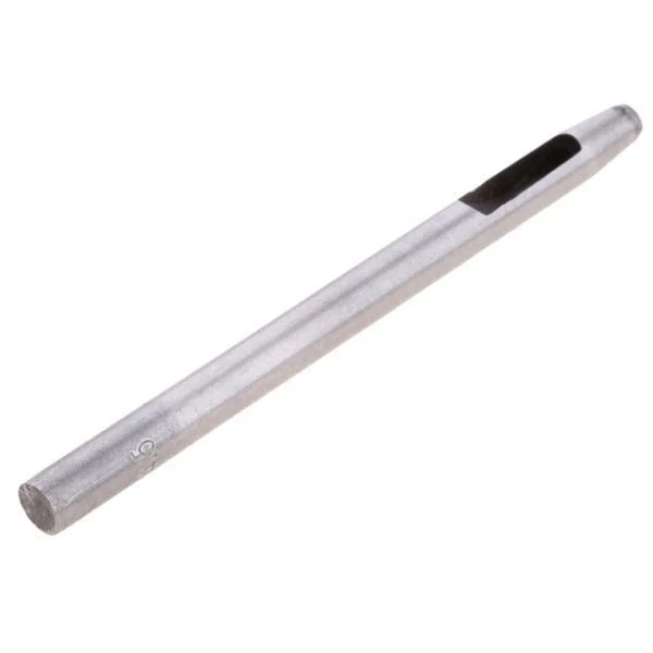 SunniMix 2xSteel Round Hollow Punch Hand Tools Hole Punching Leather Gasket 4.5mm