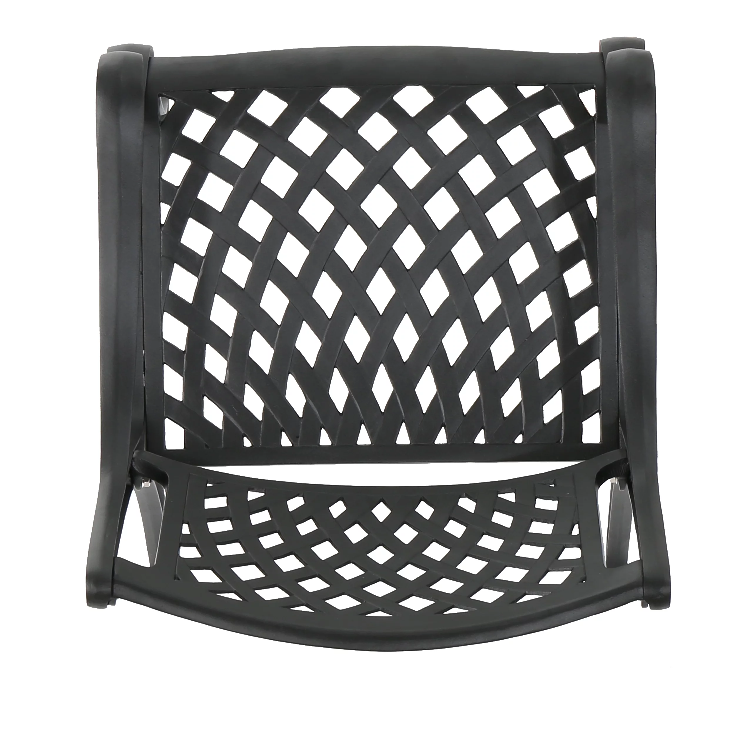 22 in,Grid Chair,These Durable, High-quality Chairs Are Made of Cast Aluminum with Mesh Backrests and Seat Rest,Provides A Sturdy, Weather-resistant Frame,backyard,courtyard,deck Space