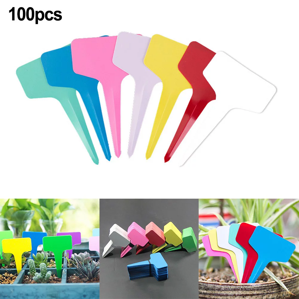 T-shaped PVC material gardening flower plant label insertion card