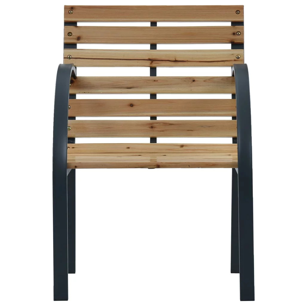 OWSOO Garden Chairs 2 pcs Wood