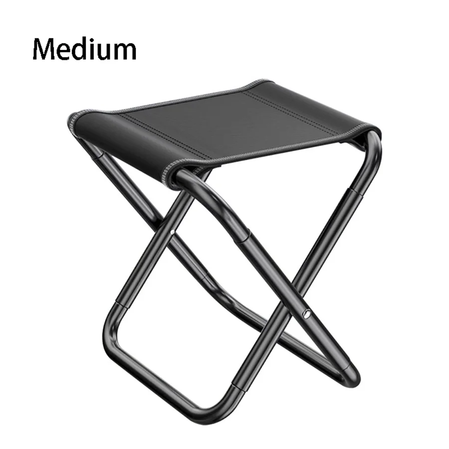 Outdoor Aluminium Alloy Portable Folding Picnic Camping Stool MIni  Fishing Chair Ultralight