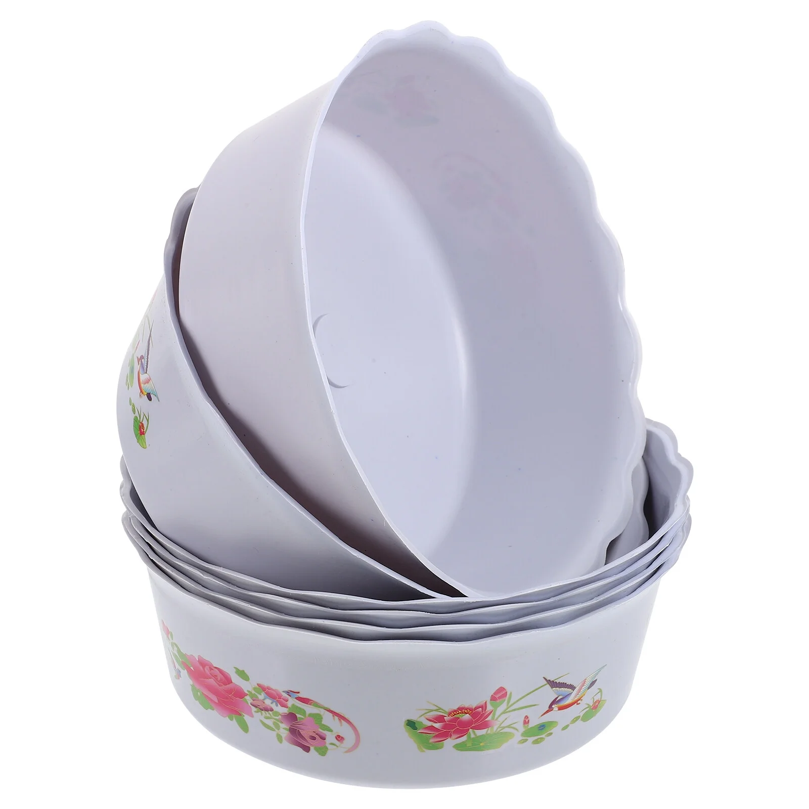 Jibingyi 6Pcs Water Lily Pot Small Fish Bowl Plastic Plant Planting Pot Plastic Reusable Plants Pot Water Plants Planter